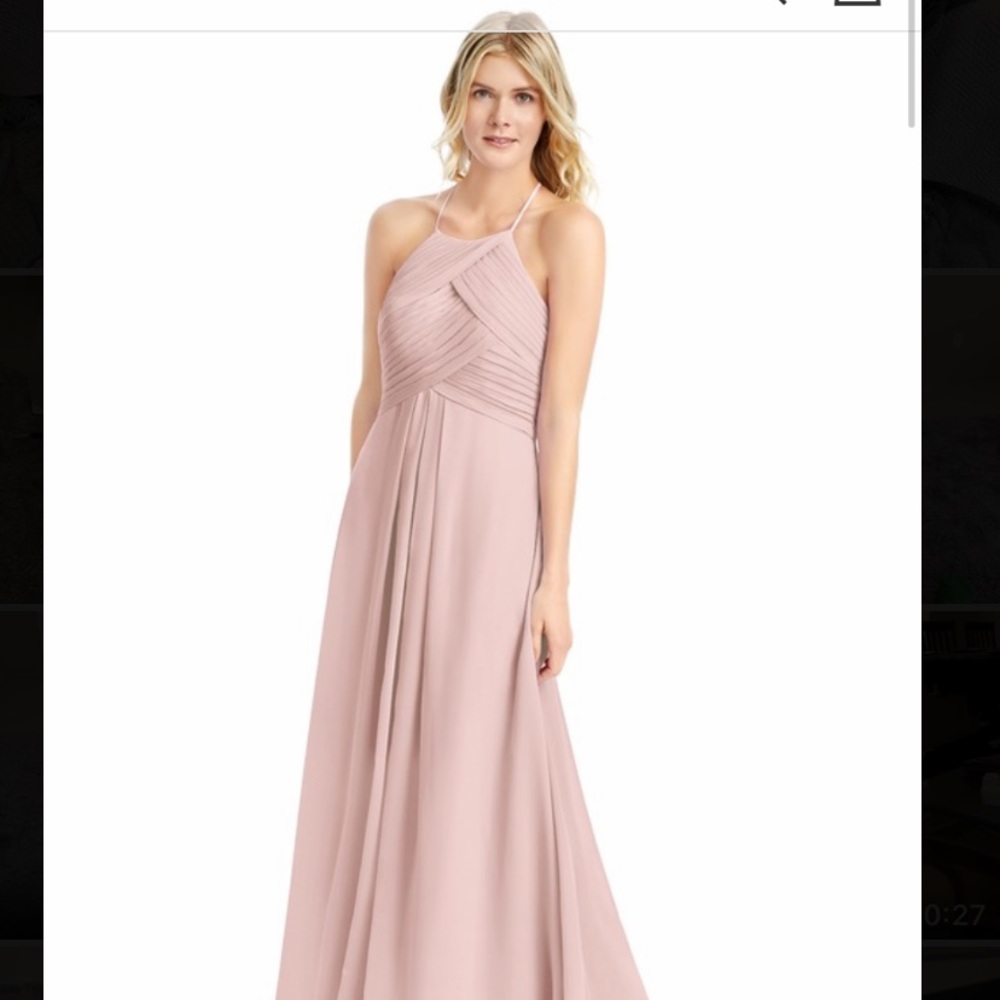 Azazie Ginger dusty Rose bridesmaid dress